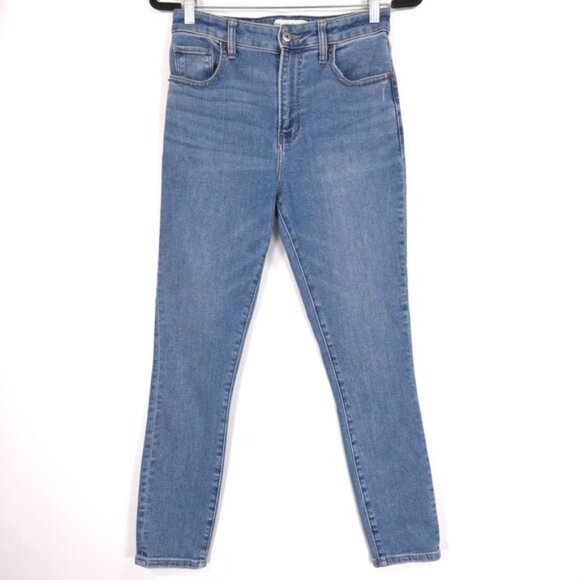 Abercrombie & Fitch The Super Skinny Ankle High Rise Jeans Size 27/4 Women’s - Picture 1 of 12